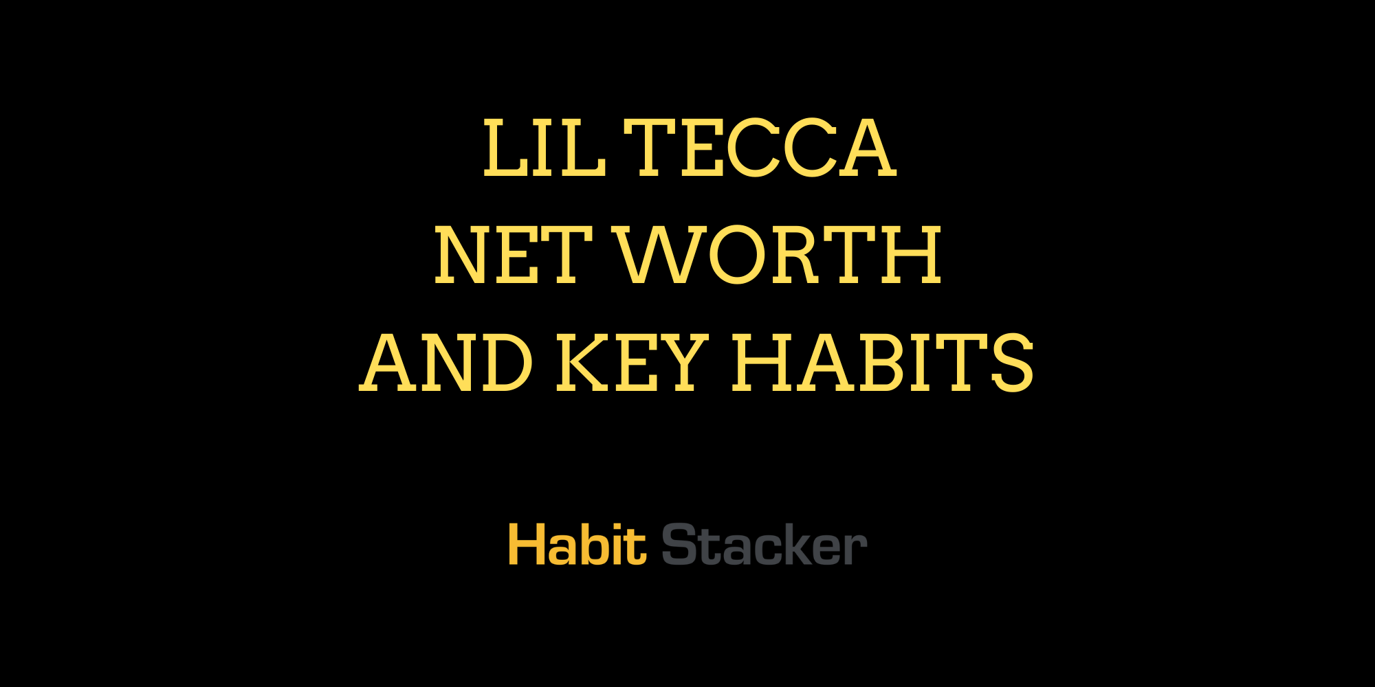 Lil Tecca Net Worth and Key Habits