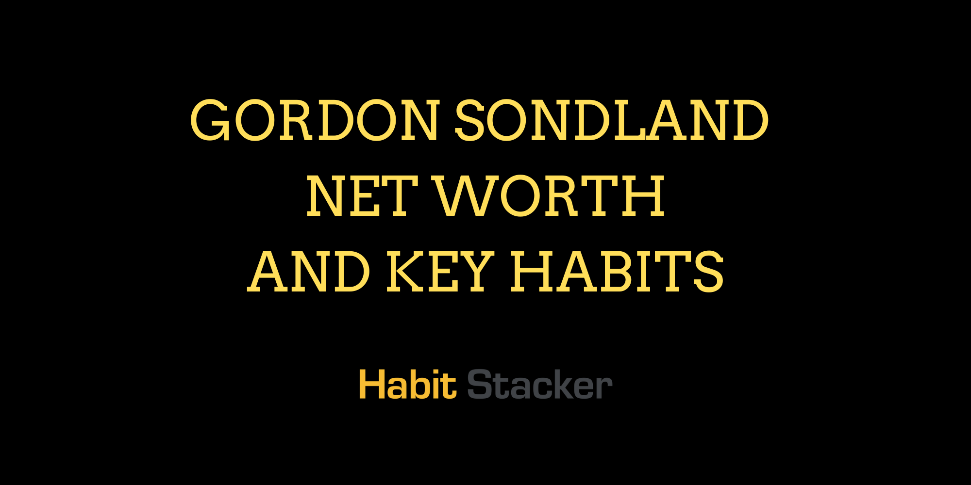 Gordon Sondland Net Worth