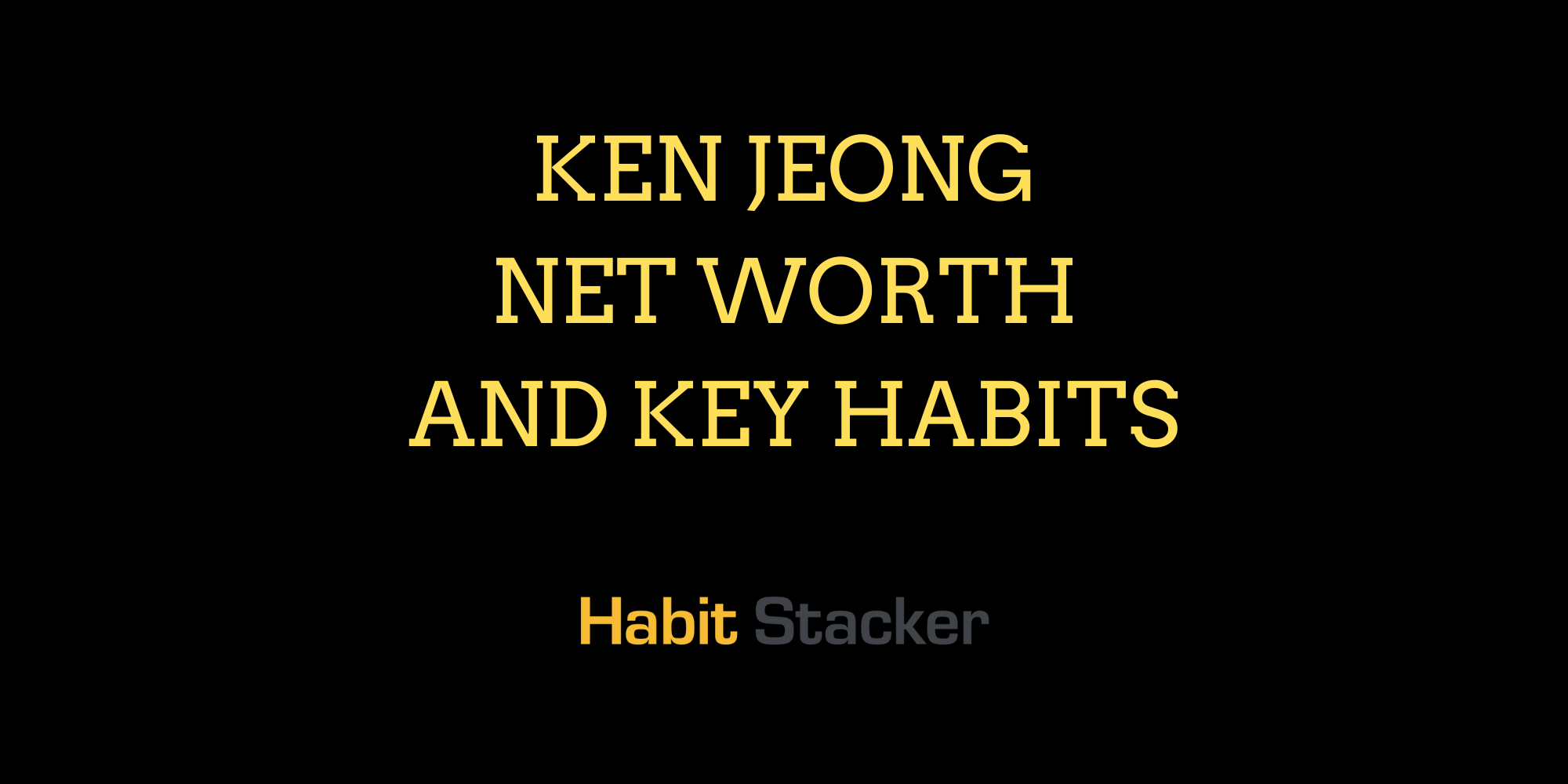 Ken Jeong Net Worth and Key Habits