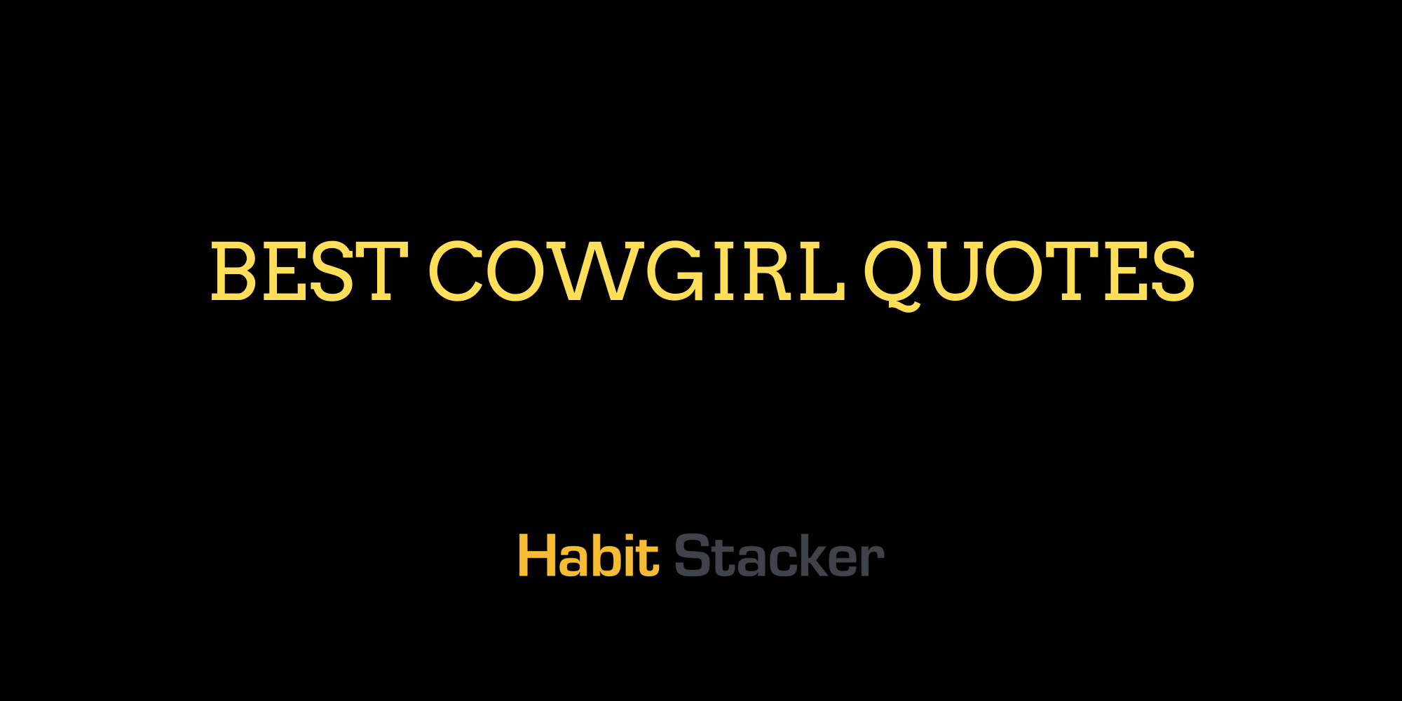 Cowgirl stacker