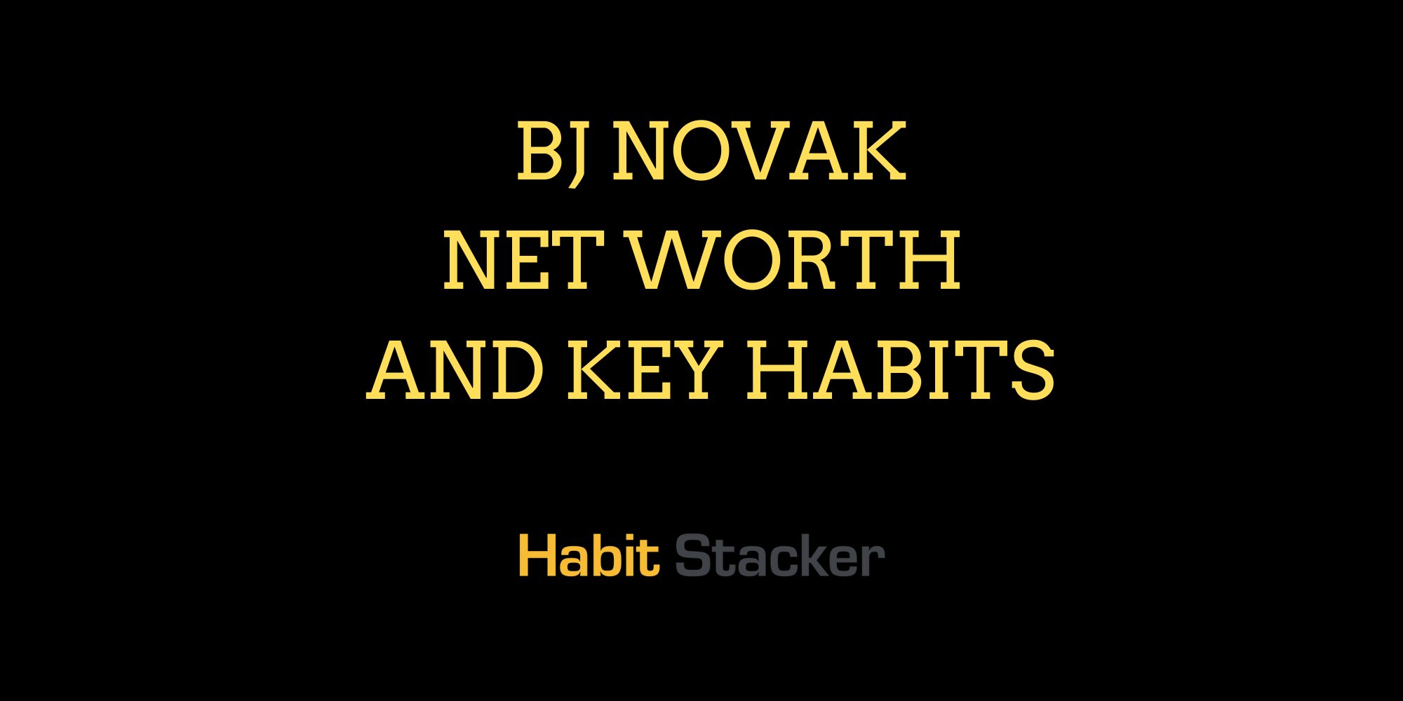 BJ Novak Net Worth