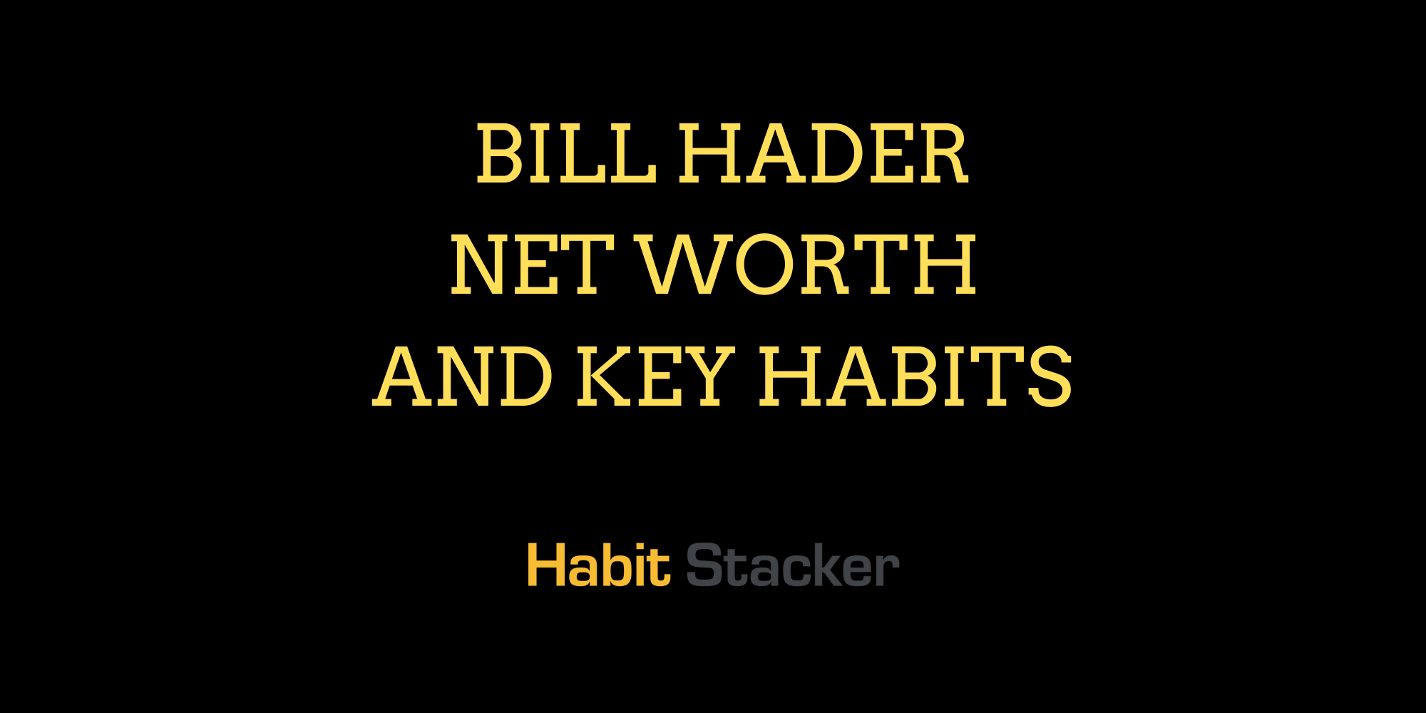 Bill Hader Net Worth