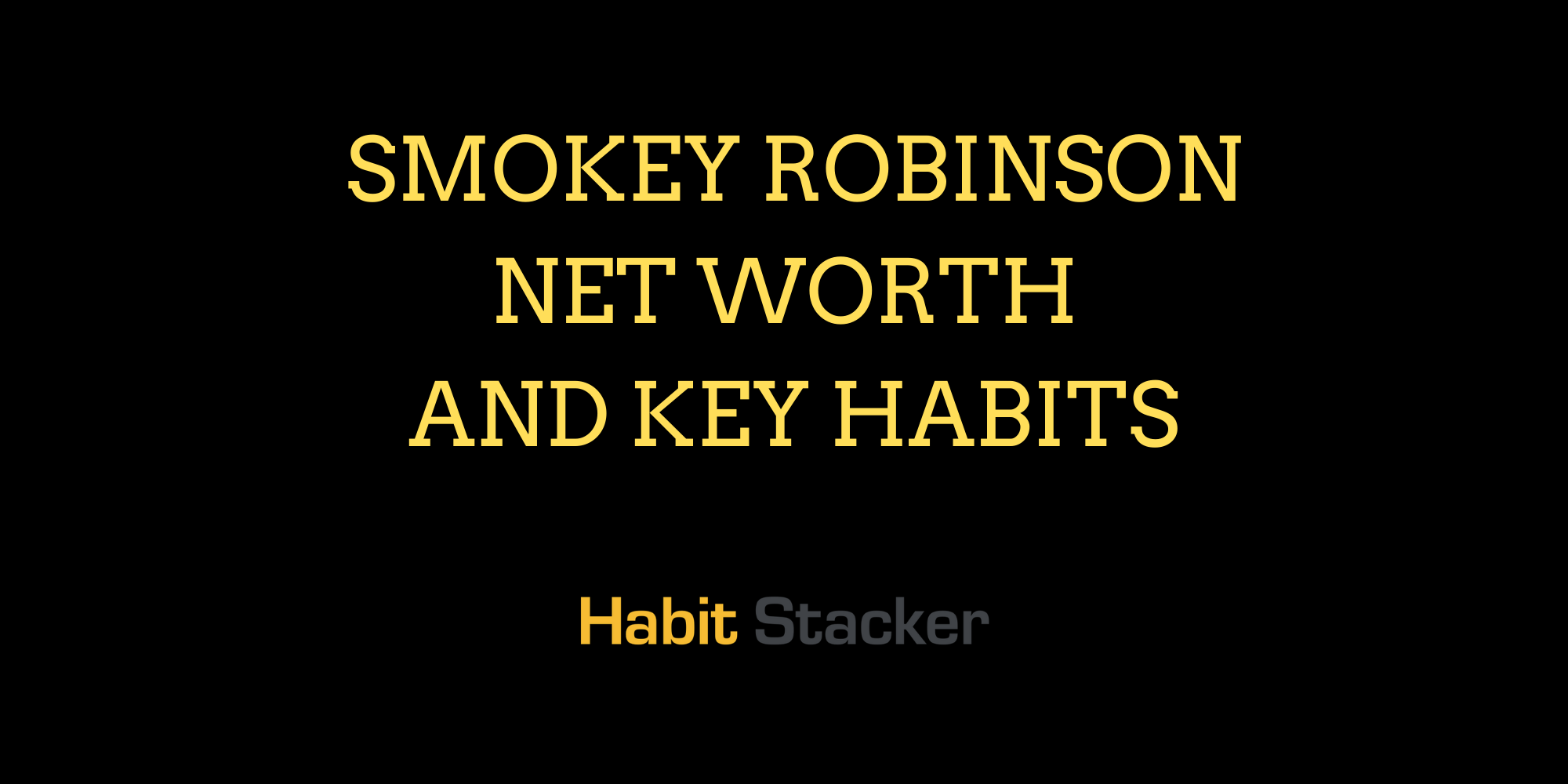 Smokey Robinson Net Worth
